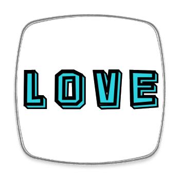 HAPPY FATHER'S DAY. DAD. FATHER'S DAY. FATHER - Square fridge magnet - white - Front