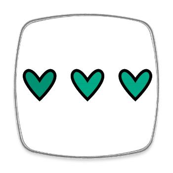 HAPPY BIRTHDAY. HAPPY BIRTHDAY. ANNIVERSARY. - Square fridge magnet - white - Front
