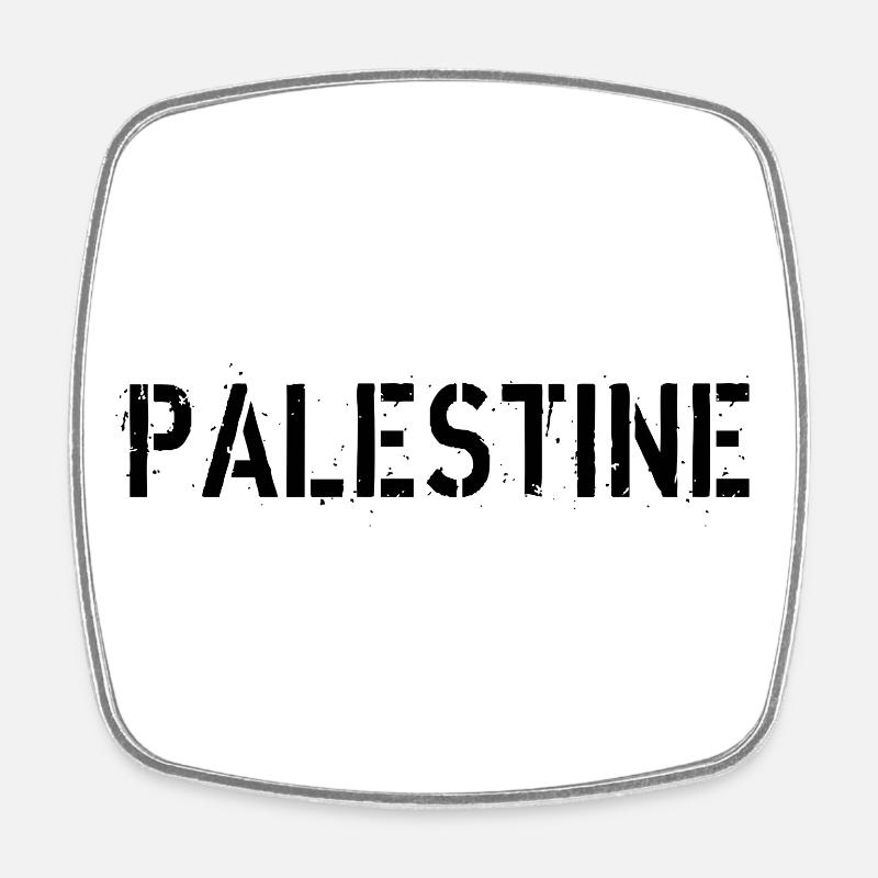 PALESTINE - Square fridge magnet - white