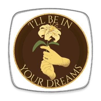 Adrian Ivashkov, Rose Hathaway Quote Richelle Mead - Square fridge magnet - white - Front