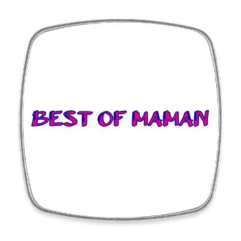 MOM. MOTHERS' DAY. HAPPY BIRTHDAY MOM - Square fridge magnet - white - Front