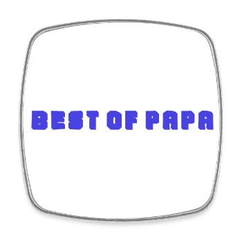 FROHER VATERTAG. PAPA. VATERTAG. VATER - Viereckiger Kühlschrankmagnet - Weiß - Vorne