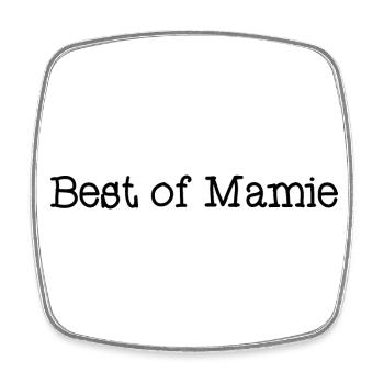 MAMIE. FÊTE DES MÈRES. BONNE FÊTE MAMIE. JE T'AIME - Magnet carré - blanc - Devant