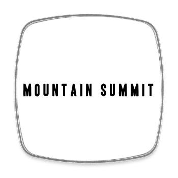 Sommet de montagne - Magnet carré - blanc - Devant