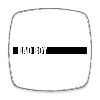Bad Boy Saying - Square fridge magnet - white - Front