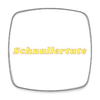 Schnullertute - Viereckiger Kühlschrankmagnet - Weiß - Vorne