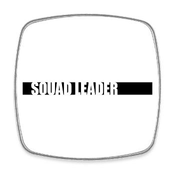 Équipe Leader Squad Strip - Magnet carré - blanc - Devant