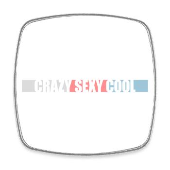 design cool sexy fou - Magnet carré - blanc - Devant