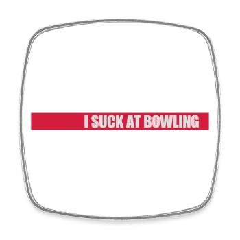 Je suis nul au bowling - Magnet carré - blanc - Devant