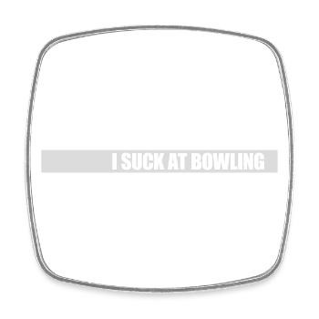 Je suis nul au bowling - Magnet carré - blanc - Devant
