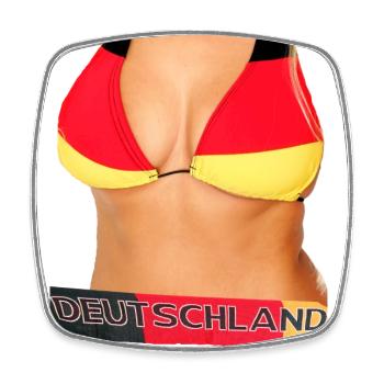 AllemagneAllemagne - Femme - Magnet carré - blanc - Devant