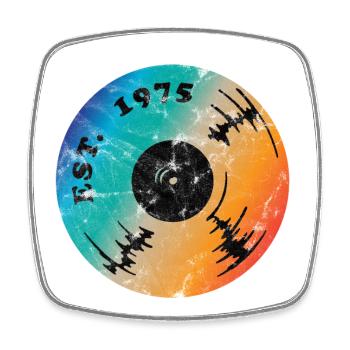 Est. 1975 Birthday - Square fridge magnet - white - Front