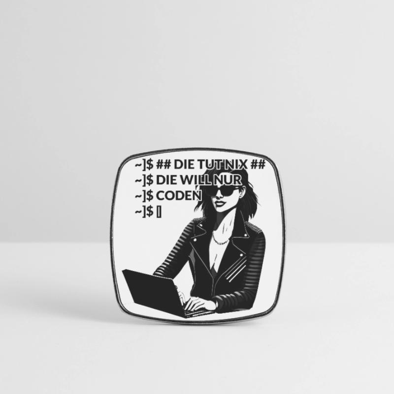 Coden Programmieren Programmiererin Viereckiger Kühlschrankmagnet