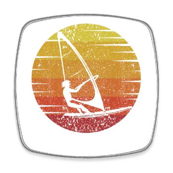 Wassersport Wellenreiter Surfer Windsurflehrer - Viereckiger Kühlschrankmagnet - Weiß - Vorne
