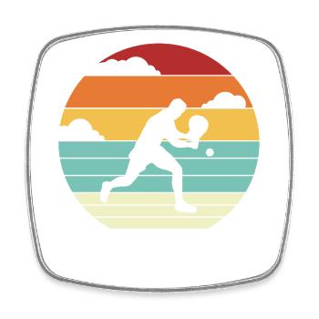 Padel Tennis Platform Tennis Paddleball Padel - Square fridge magnet - white - Front