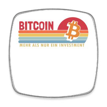 Bitcoin mehr als ein Investment Blockchains - Square fridge magnet - white - Front