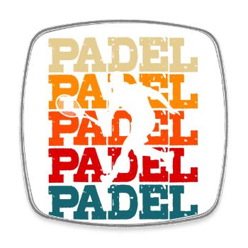 Padel Tennis Platform Tennis Paddleball Padel - Square fridge magnet - white - Front