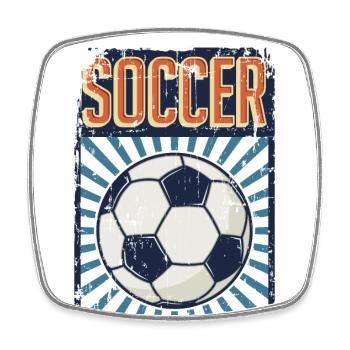 Soccer Fußball Goal Keeper Futbol Trainer Soccer - Square fridge magnet - white - Front