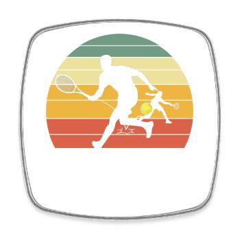 Paddleball Padel Tennis Platform Tennis Padel - Square fridge magnet - white - Front