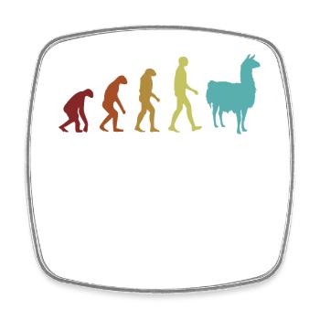 Alpaca Evolution Guanaco Llama Vicuna Breeder - Square fridge magnet - white - Front
