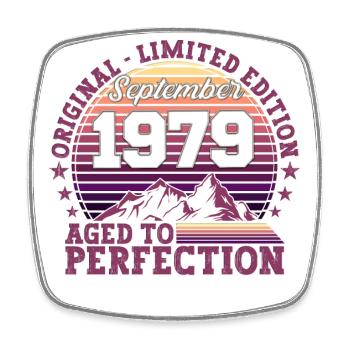 Original Septembre 1979 43e anniversaire Cadeau - Magnet carré - blanc - Devant
