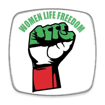Women life Freedom Hand - Square fridge magnet - white - Front