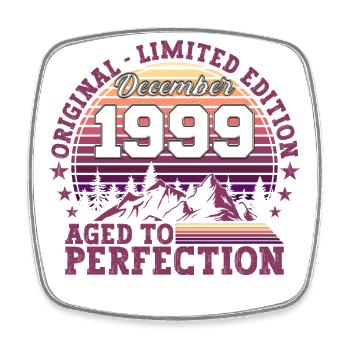 Original Décembre 1999 23e anniversaire Cadeau - Magnet carré - blanc - Devant