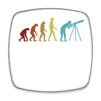 Astronomie Evolution Cosmologiste du ciel étoilé - Magnet carré - blanc - Devant