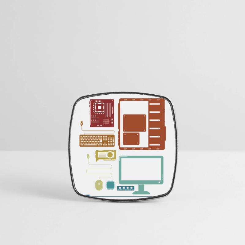Retro Hardware Admin IT Operations Computer Scientist Magnet carré