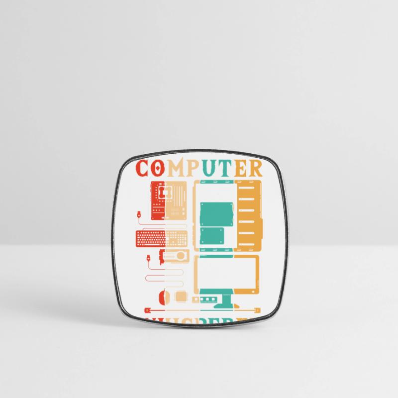 Computer Whisperer IT Operations Computer Scientist Square fridge magnet