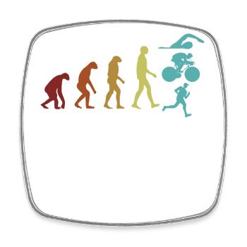 Triathlon Evolution Triathlete Training Professional - Square fridge magnet - white - Front