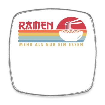 Ramen mehr als ein Essen Shoyu Bowl Miso Tonkotsu - Viereckiger Kühlschrankmagnet - Weiß - Vorne