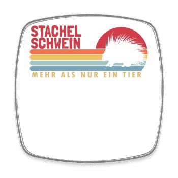 Stachelschwein mehr als ein Tier Hystricidae - Square fridge magnet - white - Front