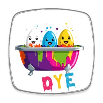 Ostern Spruch Farben Künstler Ei Lustig Bunt - Viereckiger Kühlschrankmagnet - Weiß - Vorne