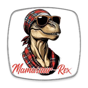 Mamasaur Rex Drôle Dinosaure Mère Iconique - Magnet carré - blanc - Devant