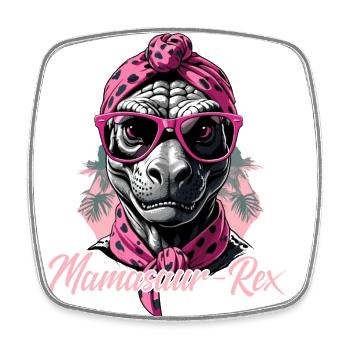 Mamasaur Rex Drôle Dinosaure Maman Femme Cool - Magnet carré - blanc - Devant