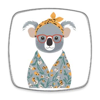 Drôle Koala Maman Mignon Fête des Mères Maman - Magnet carré - blanc - Devant