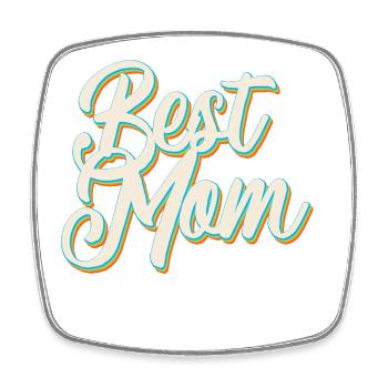 Meilleure maman fière maman conception de la fête des mères - Magnet carré - blanc - Devant