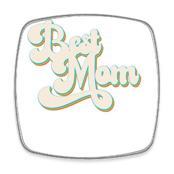 Best Mom Mother's Day Funny Mom Design - Square fridge magnet - white - Front