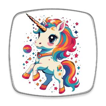 Funny Unicorns Great Fantasy Design - Square fridge magnet - white - Front