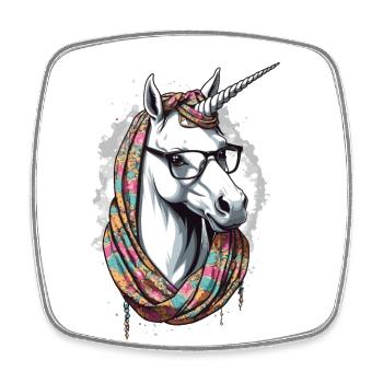 Einhorn Mama Muttertag Einhörner Lustige Mom - Viereckiger Kühlschrankmagnet - Weiß - Vorne