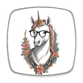 Licorne Maman Maman Drôle Maman Cadeau de Fête des Mères - Magnet carré - blanc - Devant