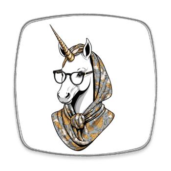 Licorne Maman Drôle Maman Fête des Mères Licornes - Magnet carré - blanc - Devant