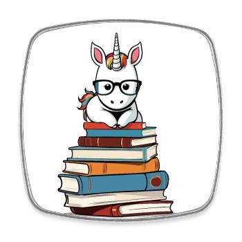 Unicorn Fantasy Stories Cute Unicorn - Square fridge magnet - white - Front
