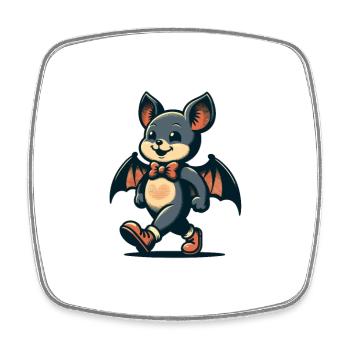 Funny Halloween Party Spooky Season - Square fridge magnet - white - Front