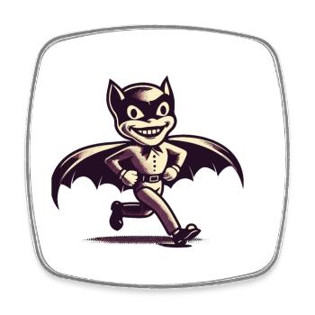 Funny Halloween Party Spooky Haunting - Square fridge magnet - white - Front