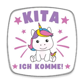 Kita I'm coming Kitakind - Square fridge magnet - white - Front