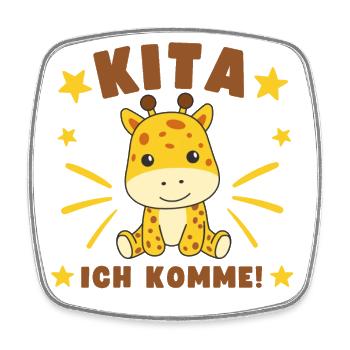 Kita I'm coming Kitakind - Square fridge magnet - white - Front