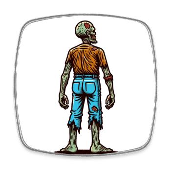 Creepy Party Design Halloween Lover - Square fridge magnet - white - Front