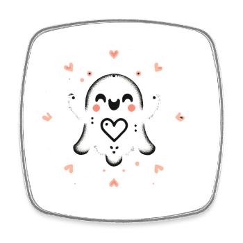 My Halloween Boo Niedlicher Liebe Geist - Viereckiger Kühlschrankmagnet - Weiß - Vorne